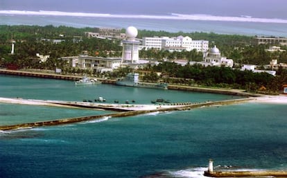 Vista de la ciudad de Sansha, en las islas Paracel.