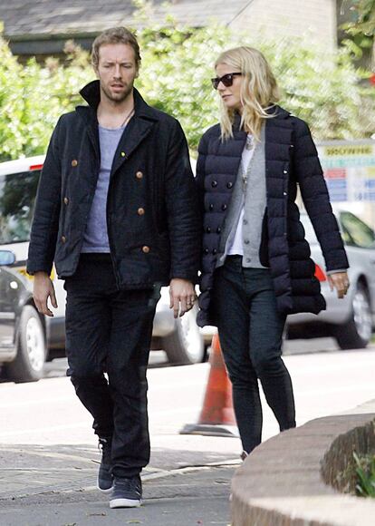 Chris Martin y Gwyneth Paltrow, en Londres en junio de 2013.