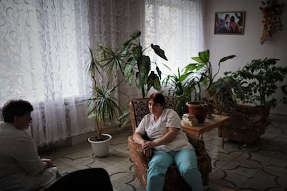 Nurses in a hospital in Brovary, east of Kyiv. 