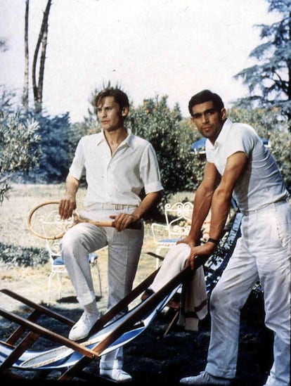 Helmut Berger y Fabio Testi.