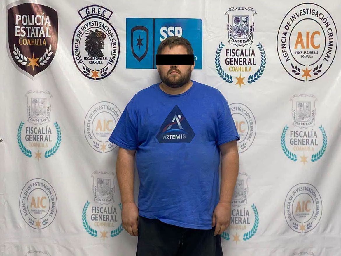 Detenido un estadounidense en Saltillo acusado de triple homicidio e intento de secuestro de un menor cuando intentaba cruzar a Texas