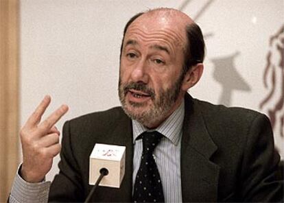 Alfredo Pérez Rubalcaba, portavoz del Grupo Parlamentario del PSOE en el Congreso.
/ EFE