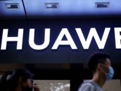 Tienda de Huawei en Shanghai, China.