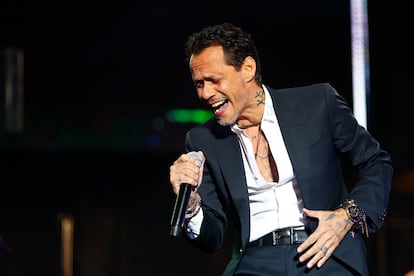 Marc Anthony en el recinto ferial de Ifema, en Madrid.