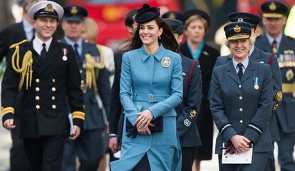 Kate Middleton, durante el 75 aniversario del cuerpo de entrenamiento aéreo.