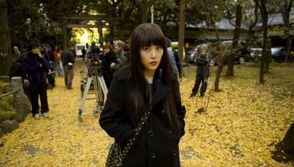 Rinko Kikuchi en un fotograma de la película 'Mapa de los sonidos de Tokio' de Isabel Coixet