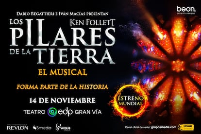 Cartel promocional de 'Los pilares de la tierra, el musical'