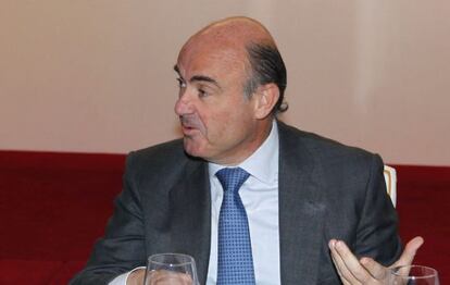 El ministro de Economía y Competitividad, Luis de Guindos