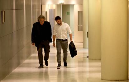 Els diputats d'ERC al Congrés Joan Tardà i Gabriel Rufián.