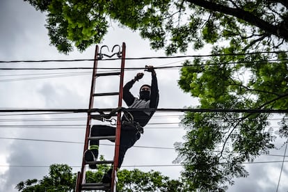 Cableado aéreo en Ciudad de México