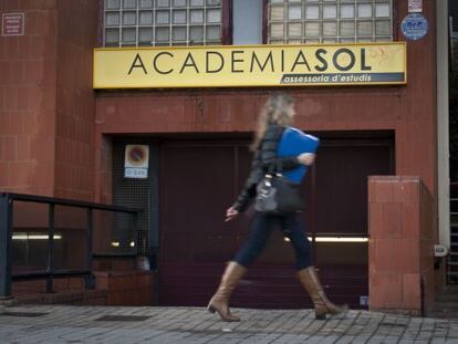 Uno de los centros de la Academia Sol, en Barcelona