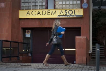 Uno de los centros de la Academia Sol, en Barcelona