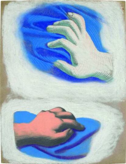 'Estudio de manos' de Picasso (1921).