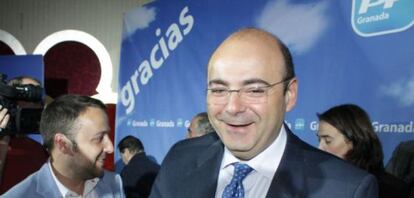 Sebastián Pérez, presidente del PP de Granada en una imagen de su partido.