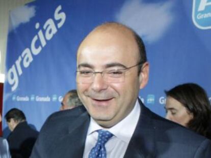 Sebasti&aacute;n P&eacute;rez, presidente del PP de Granada en una imagen de su partido.