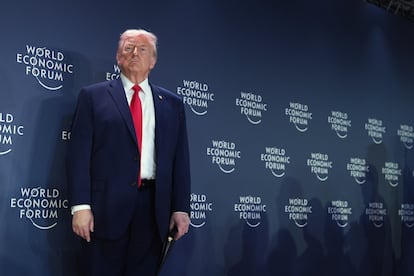 Donald Trump, el miércoles en Davos (Suiza).