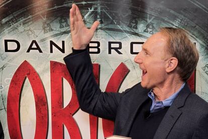 Dan Brown, dijous, a la Fira del Llibre de Frankfurt.