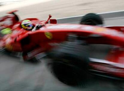 Felipe Massa, en el primer entrenamiento del Gran Premio de Indianápolis.