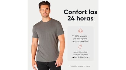 Pack de camisetas sobre fondo blanco.