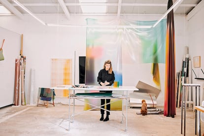 Inma Femenía en su estudio.