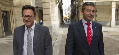 Los fiscales Manuel Fernández (izq.) y Juan Enrique Egocheaga.