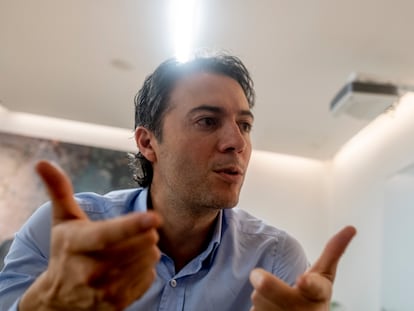 Daniel Quintero, alcalde de Medellín, durante una entrevista en mayo de 2021.
