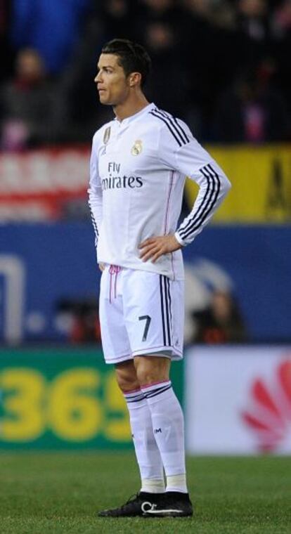 Cristiano, durante el partido.