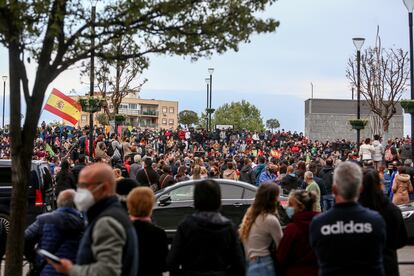 Mitin de Vox en Fuenlabrada, el pasado lunes.