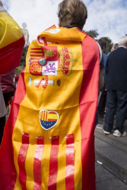 Manifestació per la unitat d'Espanya a Barcelona.