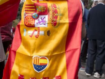 Manifestació per la unitat d'Espanya a Barcelona.