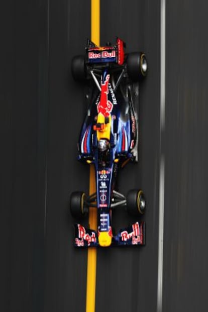 Vettel, en el circuito de Montecarlo.