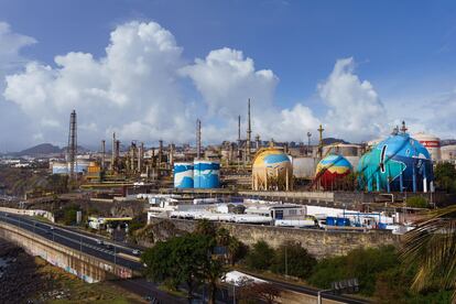 La refinería de Cepsa en Santa Cruz de Tenerife, en enero de este año.