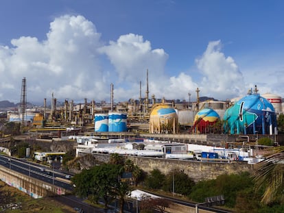 La refinería de Cepsa en Santa Cruz de Tenerife, en enero de este año.