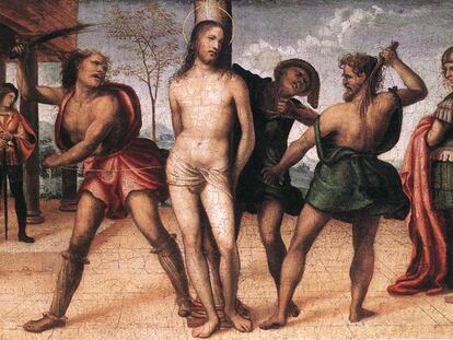 Óleo la 'Flagelación de Cristo', del italiano Giovanni Antonio Bazzi, apodado 'El Sodoma' (1477-1549).