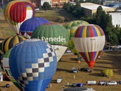 A balloon festival held in Igualada, Barcelona province. 