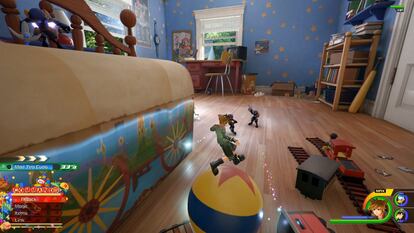 Una de las novedades del tercer capítulo es la inclusión de mundos inspirados en Pixar. En la imagen, la habitación de Andy que es epicentro de la saga 'Toy story'. 