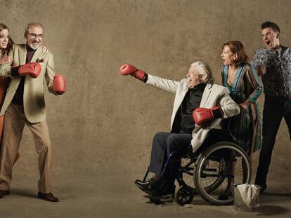 Els actors protagonistes del muntatge, en una foto promocional.