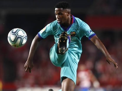 Ansu Fati, en el partido ante el Granada.