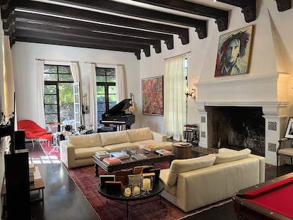 Una sala de la casa de Dolores del Río en Hollywood, fotografiada el viernes.