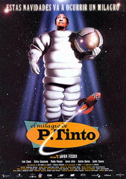 Cartel de la película <i>El Milagro de P. Tinto</i>, protagonizada por el actor madrileño.