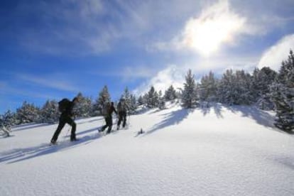 Excursión en raquetas de nieve en Vall de Boí.