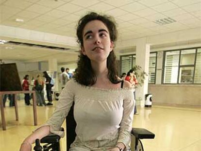 Alba Gañán en la Universidad de Alcála.