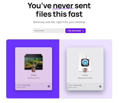 Blip para compartir archivos