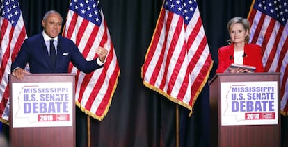 El demócrata Espy y la republicana Hyde-Smith, en un debate el 20 de noviembre