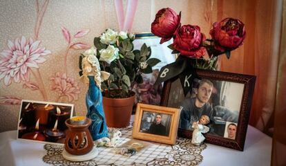 Vladislav Kovalev (en las fotografías) fue ejecutado en Minsk en marzo de 2012. Su cadáver no fue devuelto a su madre. En la imagen, su casa en Vítebsk.