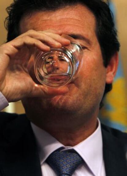 El vicepresidente José Ciscar, ayer, tras el pleno.