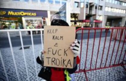 Protestas contra la troika en Lisboa