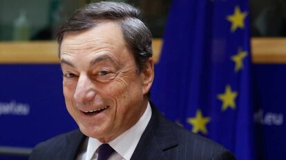 El presidente del Banco Central Europeo, Mario Draghi, en B&eacute;lgica (Bruselas) el 20 de Noviembre, 2017.