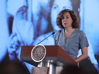 Irene Lozano, en el Palacio Nacional de México el pasado junio.