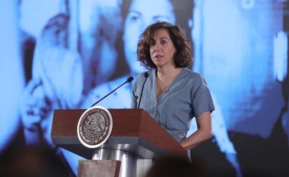 Irene Lozano, en el Palacio Nacional de México el pasado junio.